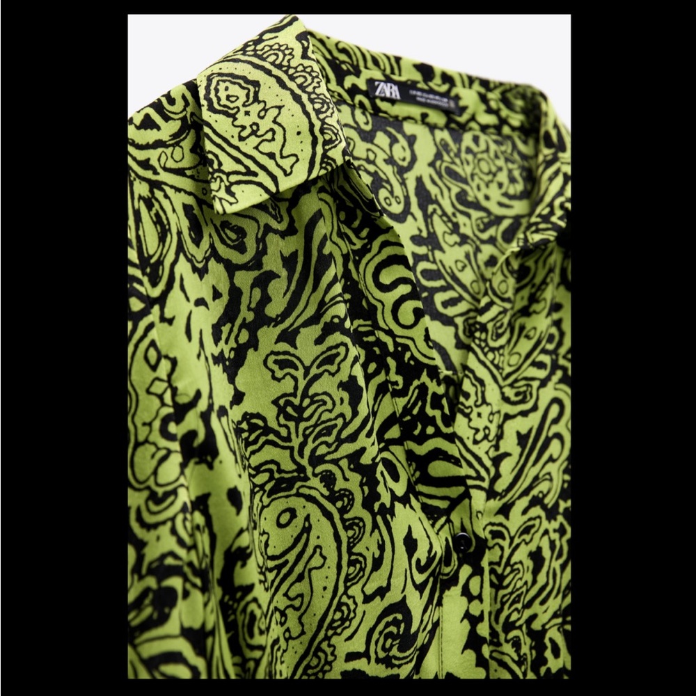 Zara printed mini dress - Picture 7 of 8